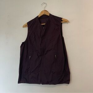 lululemon athletica Plum Zip-Up Sleeveless Vest